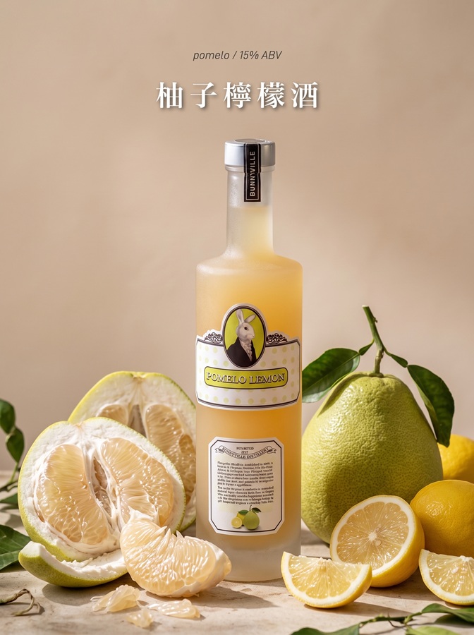 龐尼維爾 台灣文旦柚子檸檬酒 15% 700ml（分子料理工藝系列・季節限定）